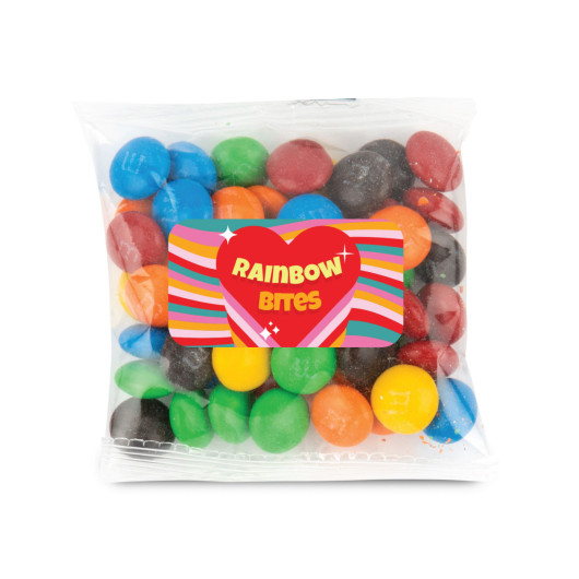 Logo Sticker 3 M&M 50g Cello Bags